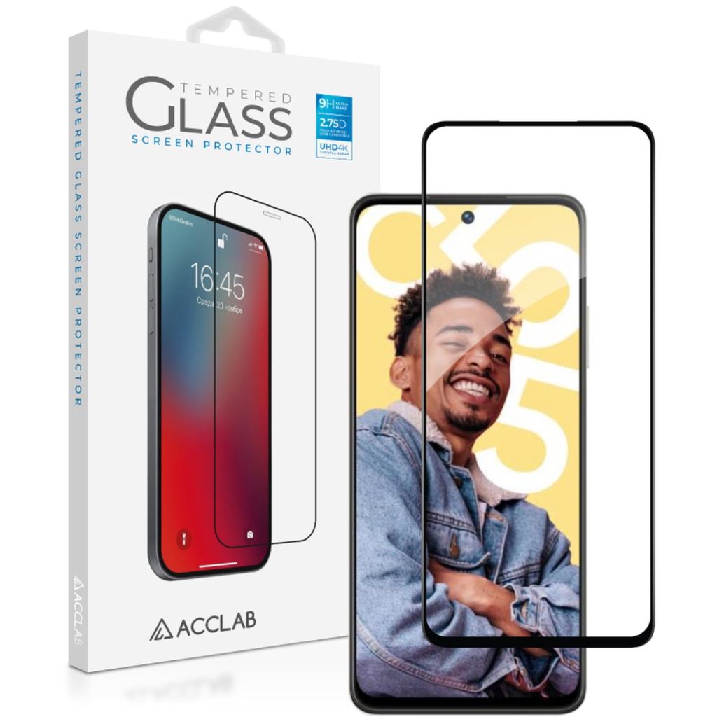 Скло захисне ACCLAB Full Glue Realme C55 Black (1283126579714)