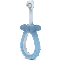 Children's toothbrush Suavinex STAGE 1 with massager from 0 to 2 years, blue (403012)