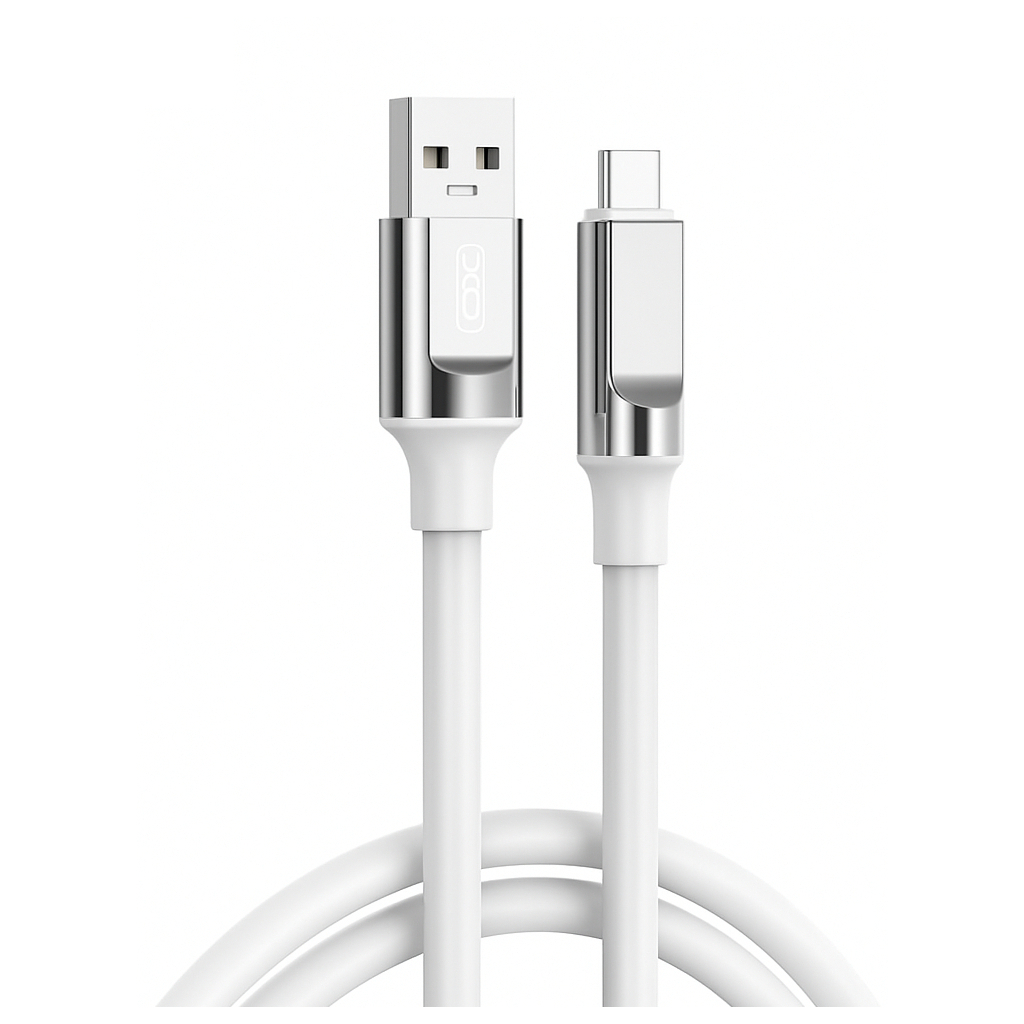 Дата кабель USB 2.0 AM to USB-C 1.0m 6A silicone white XO (NB251_C_White) Дата кабель USB 2.0 AM to USB-C 1.0m 6A silicone white XO (NB251_C_White)