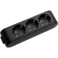 Колодка для подовжувача Panasonic X-tendia 3 гнізда із заземленням (WLTB04302BL-UA)