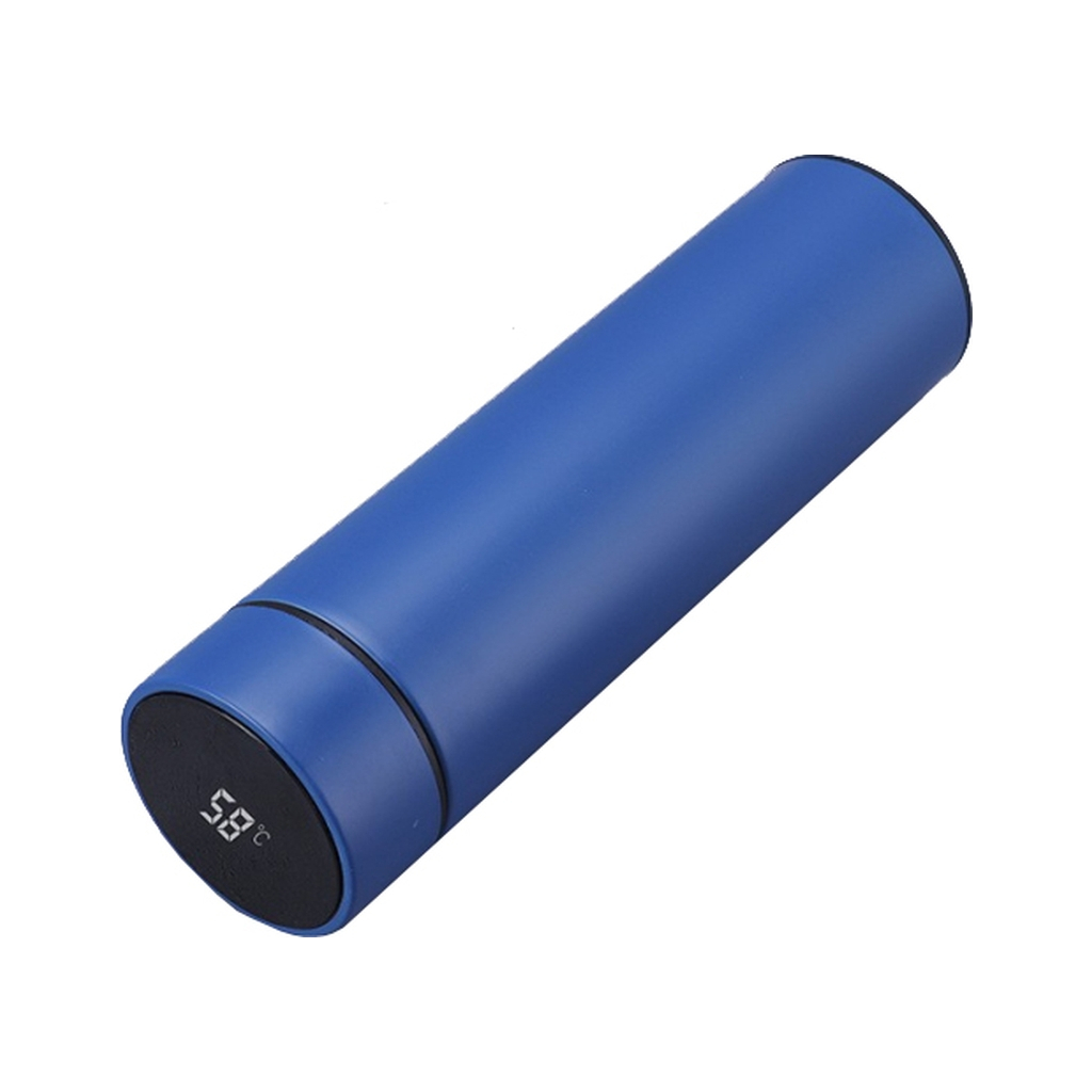 Термос Merlion з цифровим термометром 0,5 л, синій (SUS-304E-Be/500) Термос Merlion з цифровим термометром 0,5 л, синій (SUS-304E-Be/500)