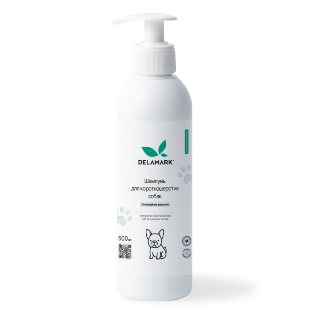 Шампунь для тварин DeLaMark Для короткошерстих собак 500 мл (4820152333926) Шампунь для тварин DeLaMark Для короткошерстих собак 500 мл (4820152333926)