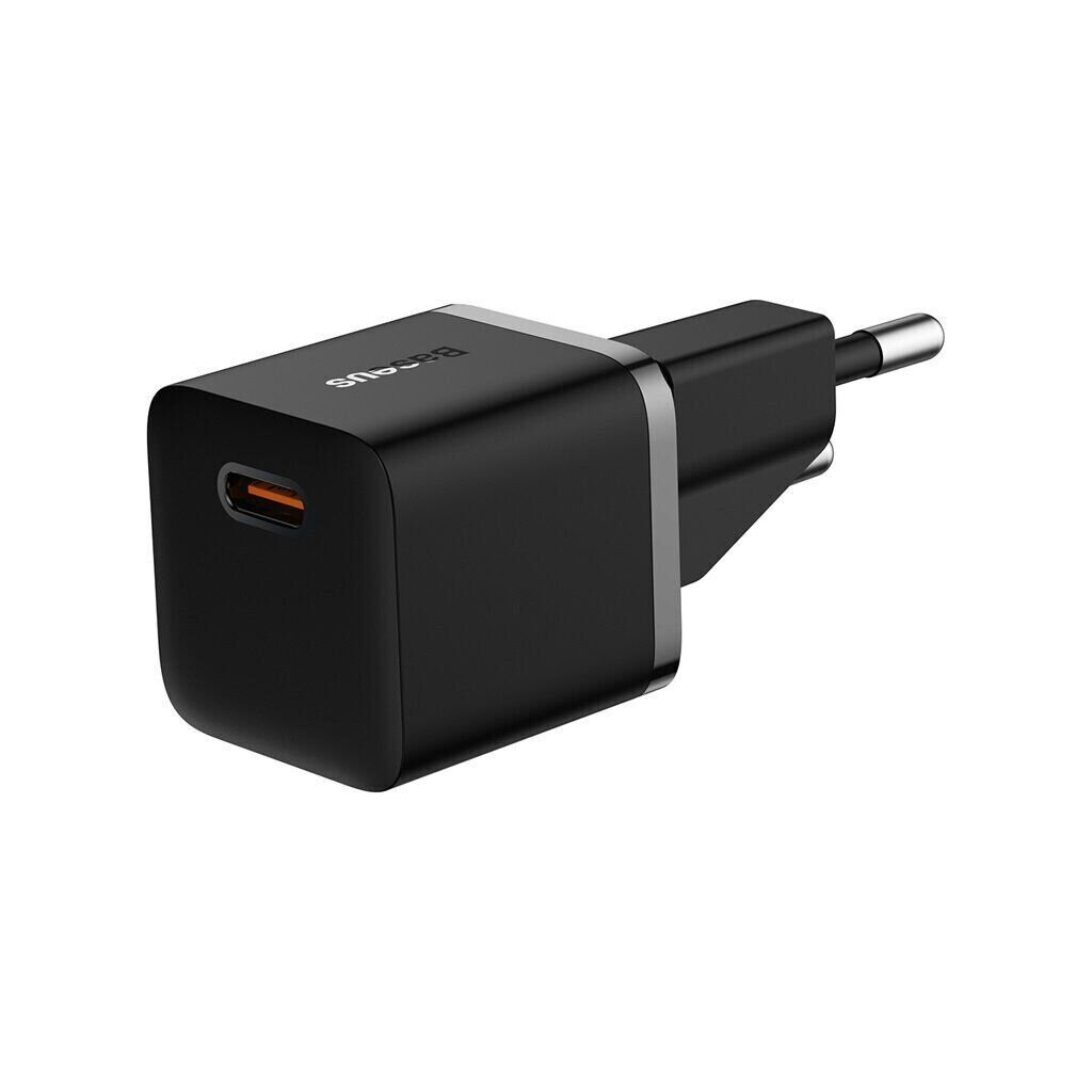 Зарядний пристрій Baseus 1xUSB-C 20W GaN5 black (CCGN050101)