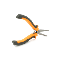 Voltronic flat-nose pliers, curved, gray-yellow handles, 125mm, 55g (YT-MT125Cur)