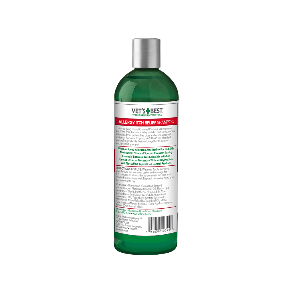 Шампунь для тварин Vet's Best Allergy Itch Relief для собак з чутливою шкірою 470 мл (0031658103454)