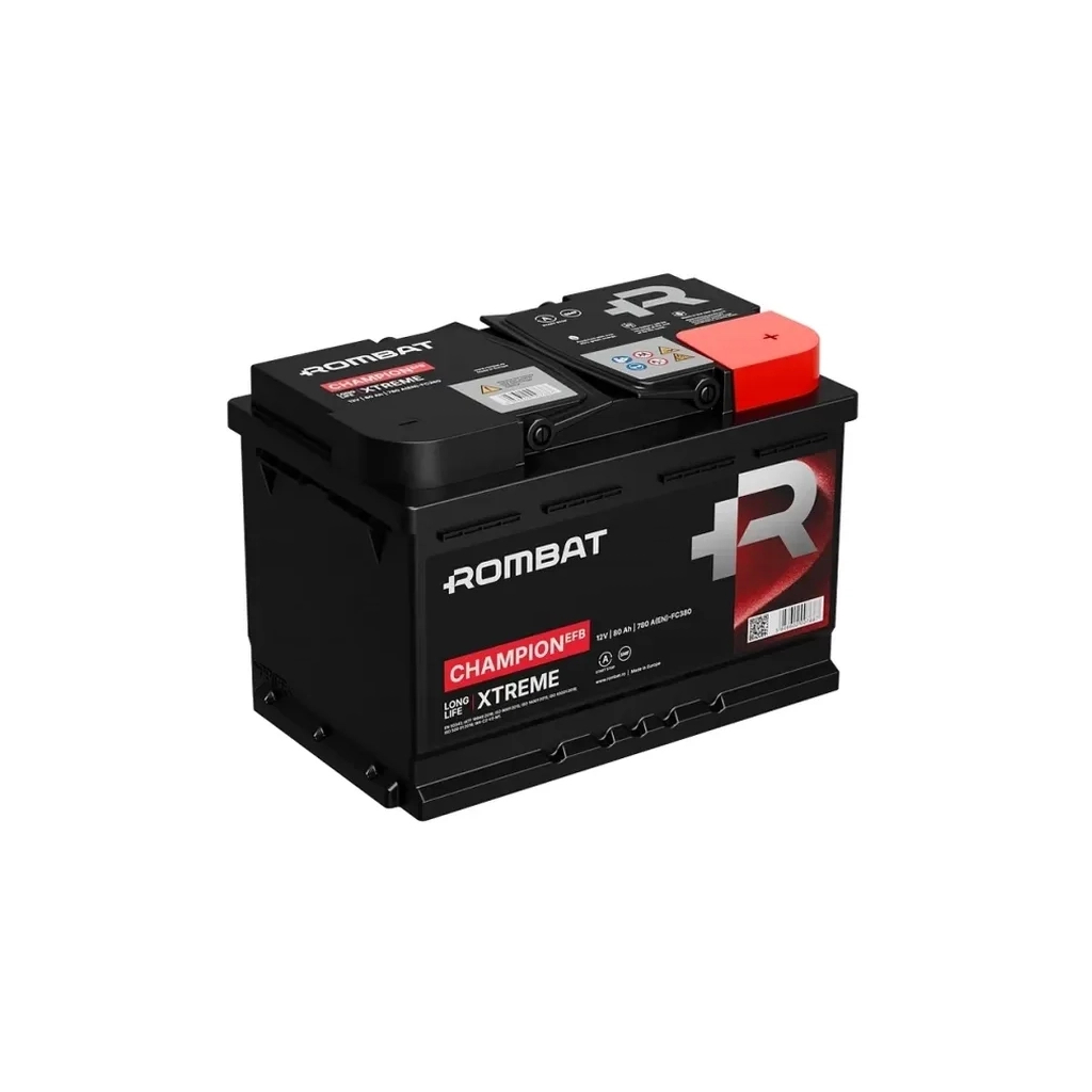 Акумулятор автомобільний ROMBAT 6CT-80 (0) Champion EFB Start-Stop FC380 Акумулятор автомобільний ROMBAT 6CT-80 (0) Champion EFB Start-Stop FC380
