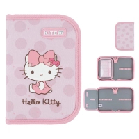 Pencil case Kite Hello Kitty 621 HK-1, without filling, 1 compartment, 1 flap (HK26-621-1)