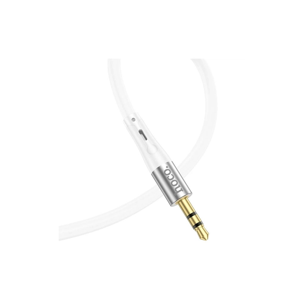 Кабель мультимедійний Lightning to 3.5mm M 1.0m silicone UPA22 white HOCO (6931474769480) Кабель мультимедійний Lightning to 3.5mm M 1.0m silicone UPA22 white HOCO (6931474769480)