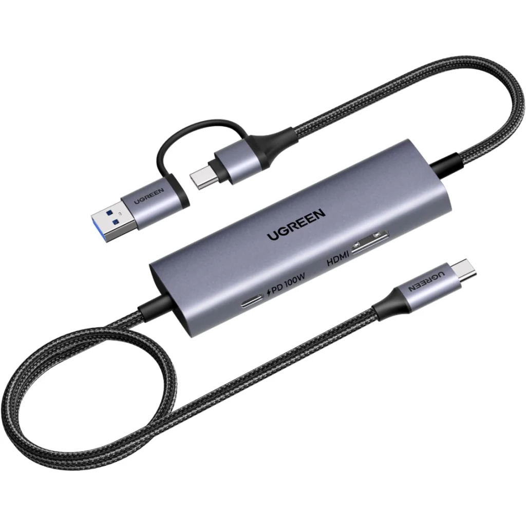 Перехідник Ugreen CM725 USB-C/USB-A to Video Capture Card 1080P gray (65856) Перехідник Ugreen CM725 USB-C/USB-A to Video Capture Card 1080P gray (65856)