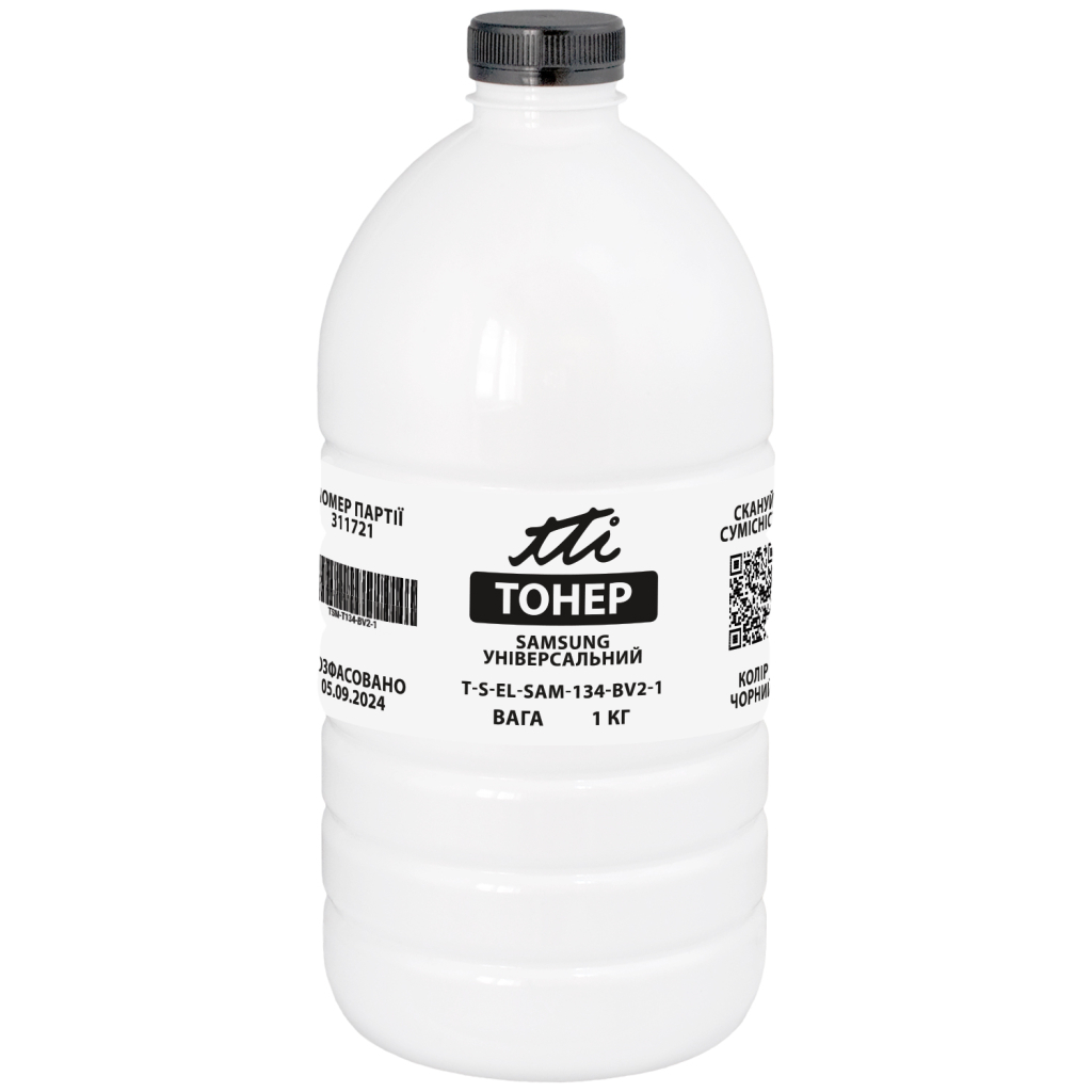 Тонер Samsung, 1кг universal bottle TTI (TSM-T134-BV2-1)