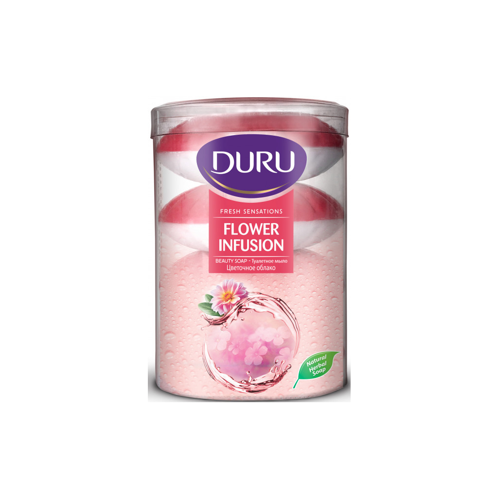 Тверде мило Duru Fresh Sensations Flower Infusion Beauty Soap 4 х 100 г (8690506517960)