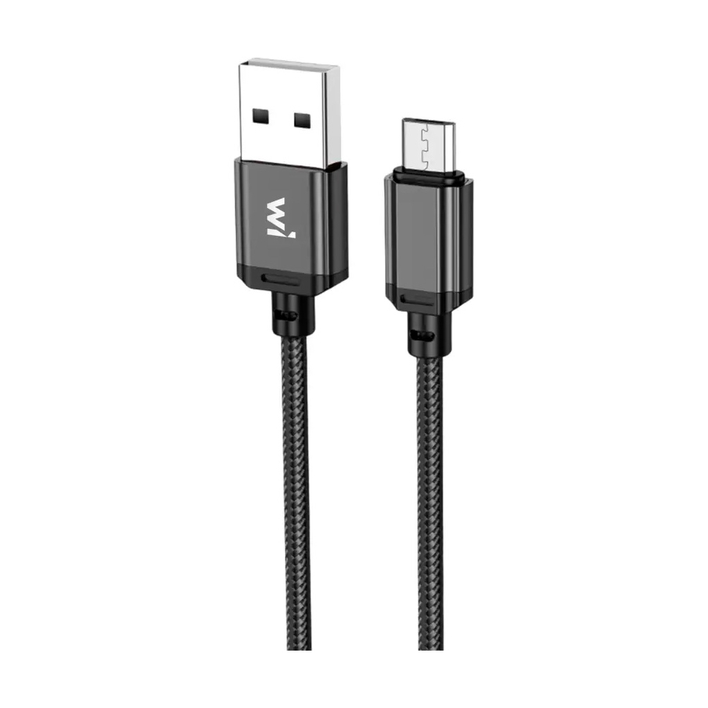 Дата кабель USB 2.0 AM to Micro 5P 1.0m nylon black Wibrand (WI.DC/CO1B-UM) Дата кабель USB 2.0 AM to Micro 5P 1.0m nylon black Wibrand (WI.DC/CO1B-UM)