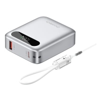 Батарея універсальна Choetech 10000mA, 22.5W, PD, QC, silver (B860-CCSL)