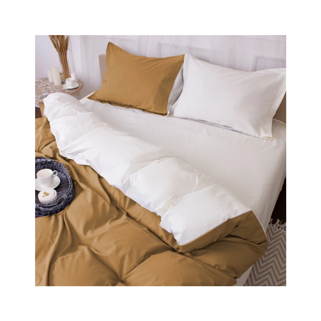 Постільна білизна MirSon Poplin Line 002 + 015 Lorena 200 x 220 (2200006280057)