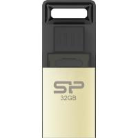 USB флеш накопичувач Silicon Power 32Gb Mobile X10 , OTG, Champague (SP032GBUF2X10V1C)