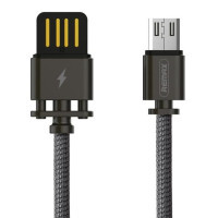 Дата кабель USB 2.0 AM to Micro 5P 1.0m Dominator Fast black Remax (RC-064M-BLACK)