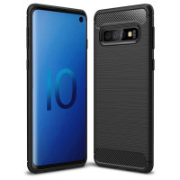 Чохол до мобільного телефона Laudtec для SAMSUNG Galaxy S10 Carbon Fiber (Black) (LT-GS10B)