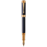 Fountain pen Parker DUOFOLD Prestige Blue Chevron GT FP18-C F (96 001)