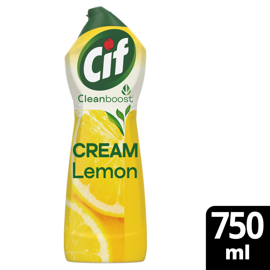 Крем для чищення кухні Cif Актив Лимон 750 мл (8712561910750/8720182847218)