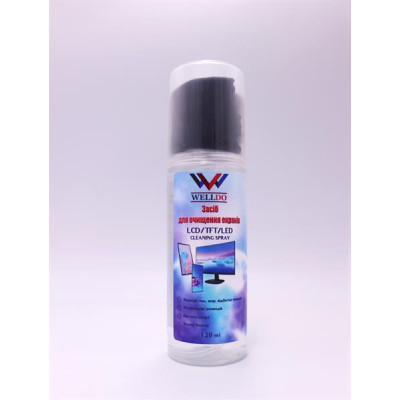 Spray for cleaning Welldo 120ml alcohol + microfiber (WDDCS120A)