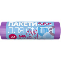 Garbage bags Good Housekeeper with handles Violet 60 l 20 pcs. (4820086522441)