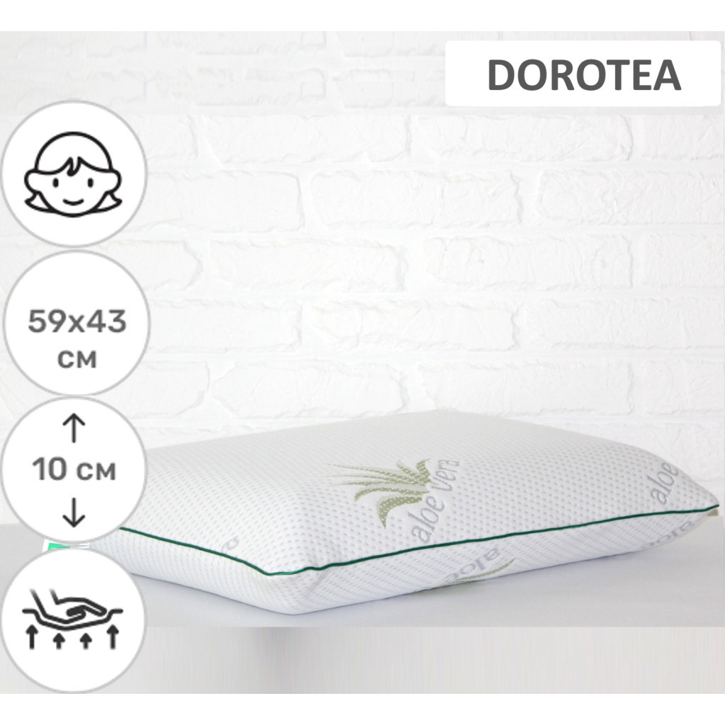 Подушка MirSon ортопедична 6080 Green nature Dorotea WoMen 59х43х10 (2200003262346) Подушка MirSon ортопедична 6080 Green nature Dorotea WoMen 59х43х10 (2200003262346)