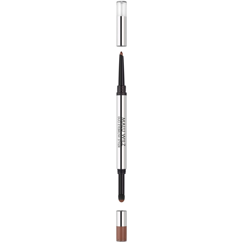 Олівець для брів Malu Wilz Duo Eyebrow Styler 05 - Mid-Brown (4043993438654)