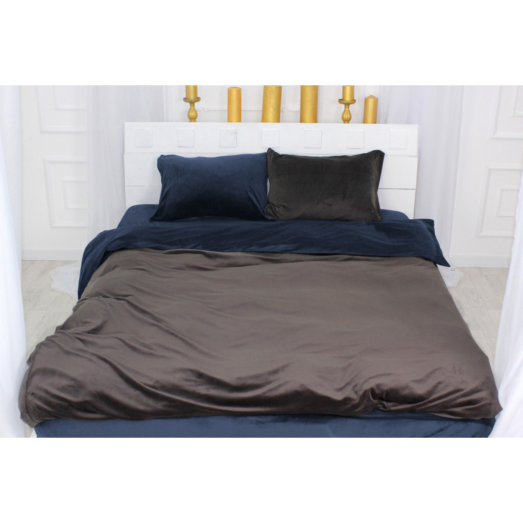 Постільна білизна MirSon Велюр Winter Frost 28-0005 + 28-0006 Tagetes Velvet 220х240 (2200004007823)