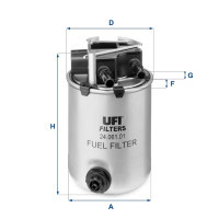 Fuel filter UFI 24.061.01