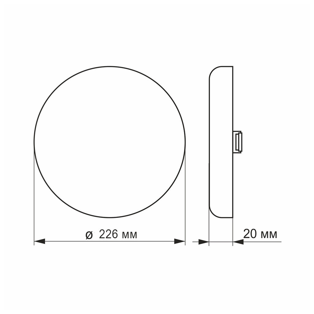 Світильник Videx LED 33W 4100K (VL-DLFR-334) Світильник Videx LED 33W 4100K (VL-DLFR-334)