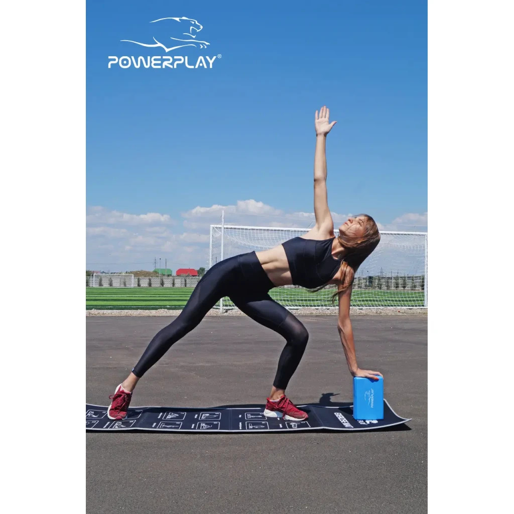 Блок для йоги PowerPlay 4006 Yoga Brick Синий (PP_4006_Blue_Yoga_Brick)