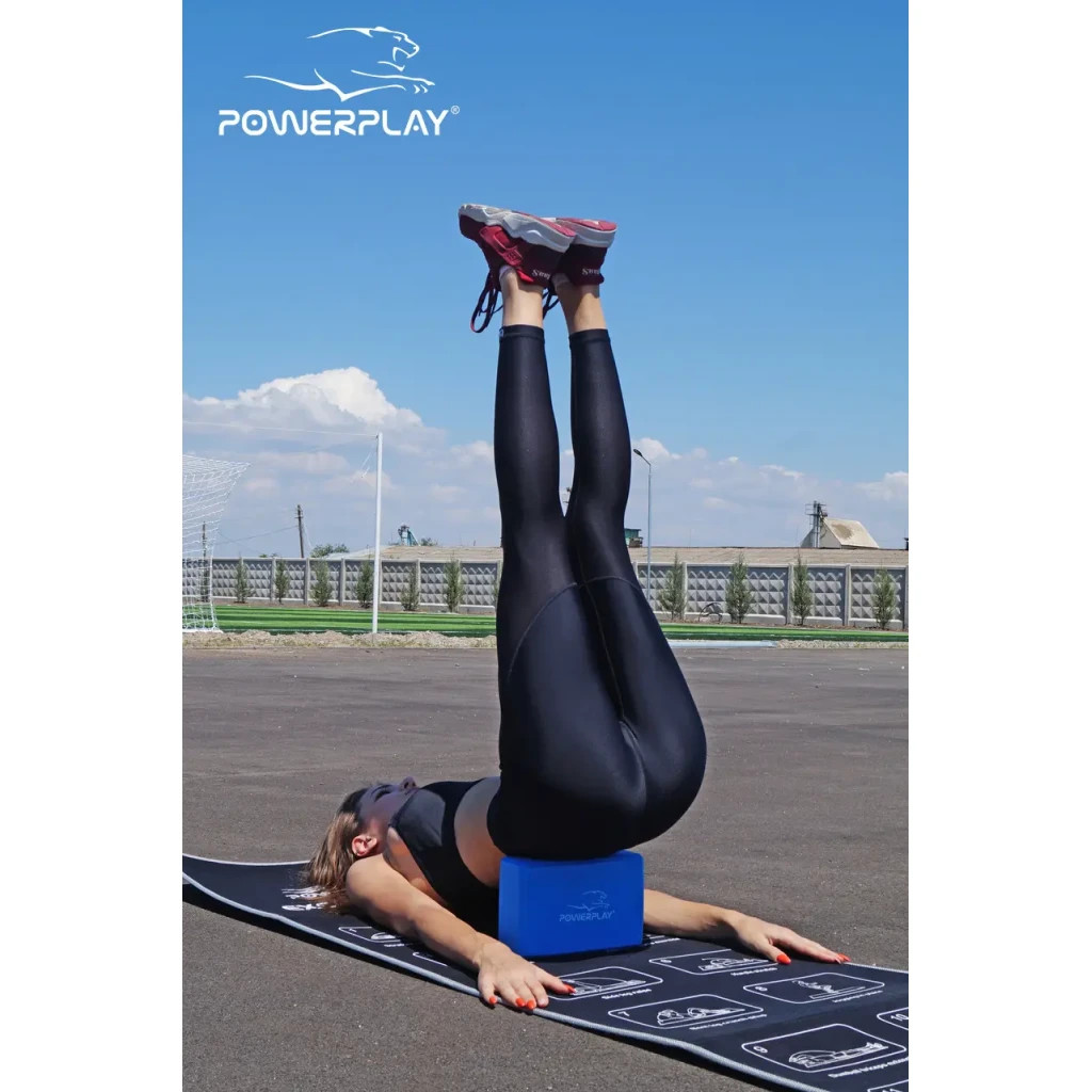 Блок для йоги PowerPlay 4006 Yoga Brick Синий (PP_4006_Blue_Yoga_Brick)