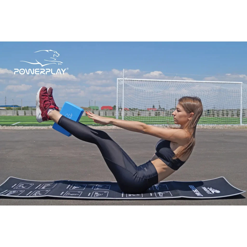 Блок для йоги PowerPlay 4006 Yoga Brick Синий (PP_4006_Blue_Yoga_Brick)