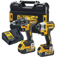 Набір електроіструментів DeWALT 2 од. 18 В XR Li-lon, вага 6.61 кг, кейс TSTAK, 2 АКБ та ЗП (DCK268P2T)