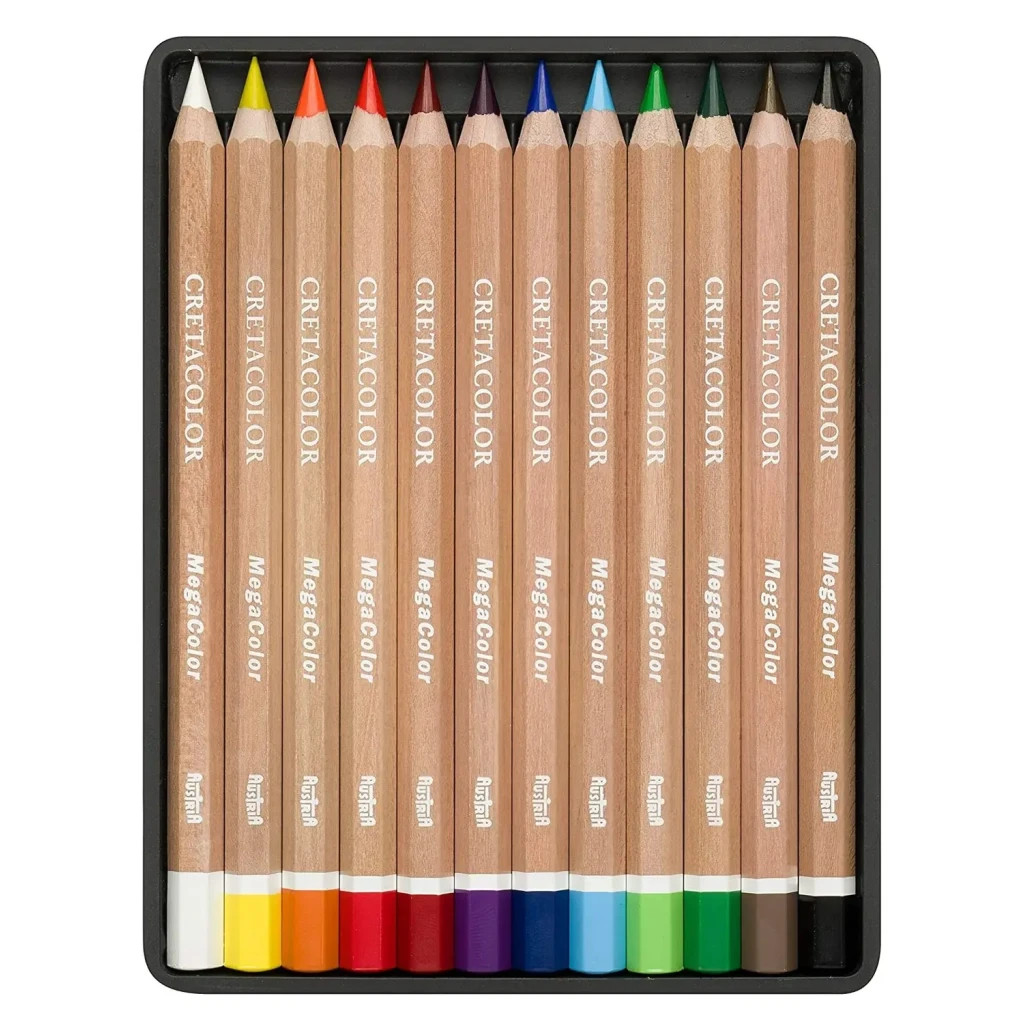 Олівці кольорові Cretacolor Megacolor, 12 кольорів (9014400290870) Олівці кольорові Cretacolor Megacolor, 12 кольорів (9014400290870)