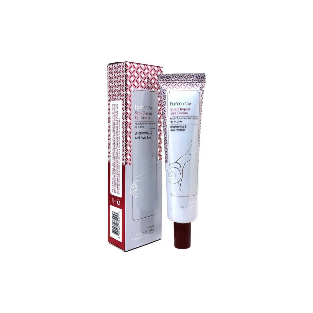 Крем для шкіри навколо очей FarmStay Snail Repair Eye Cream Відновлювальний з муцином равлика 40 г (8809469772457)