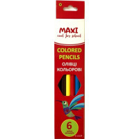 Maxi Africa plastic colored pencils, 6 colors (MX11529)