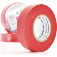 Ізоляційна стрічка 3M 0.15мм x 18мм x 20м Red, от -10°С до +80°С (0,15мм*18мм*20м_R)
