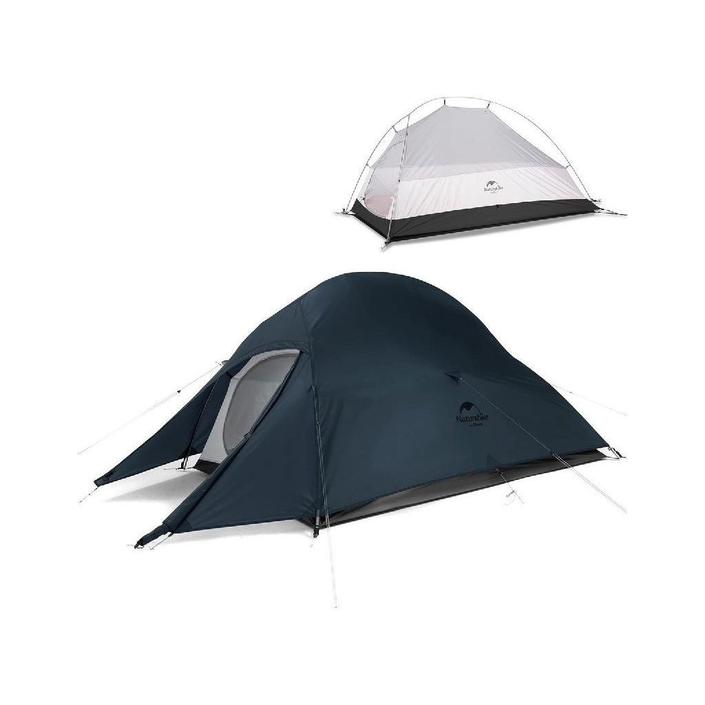 Намет Naturehike надлегкий одномісний Cloud Up 1 Updated NH18T010-T 20D темно-синій (6927595783276)