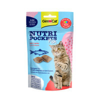 Treats for cats GimCat Nutri Pockets Fish Salmon 60 g (4002064419626)