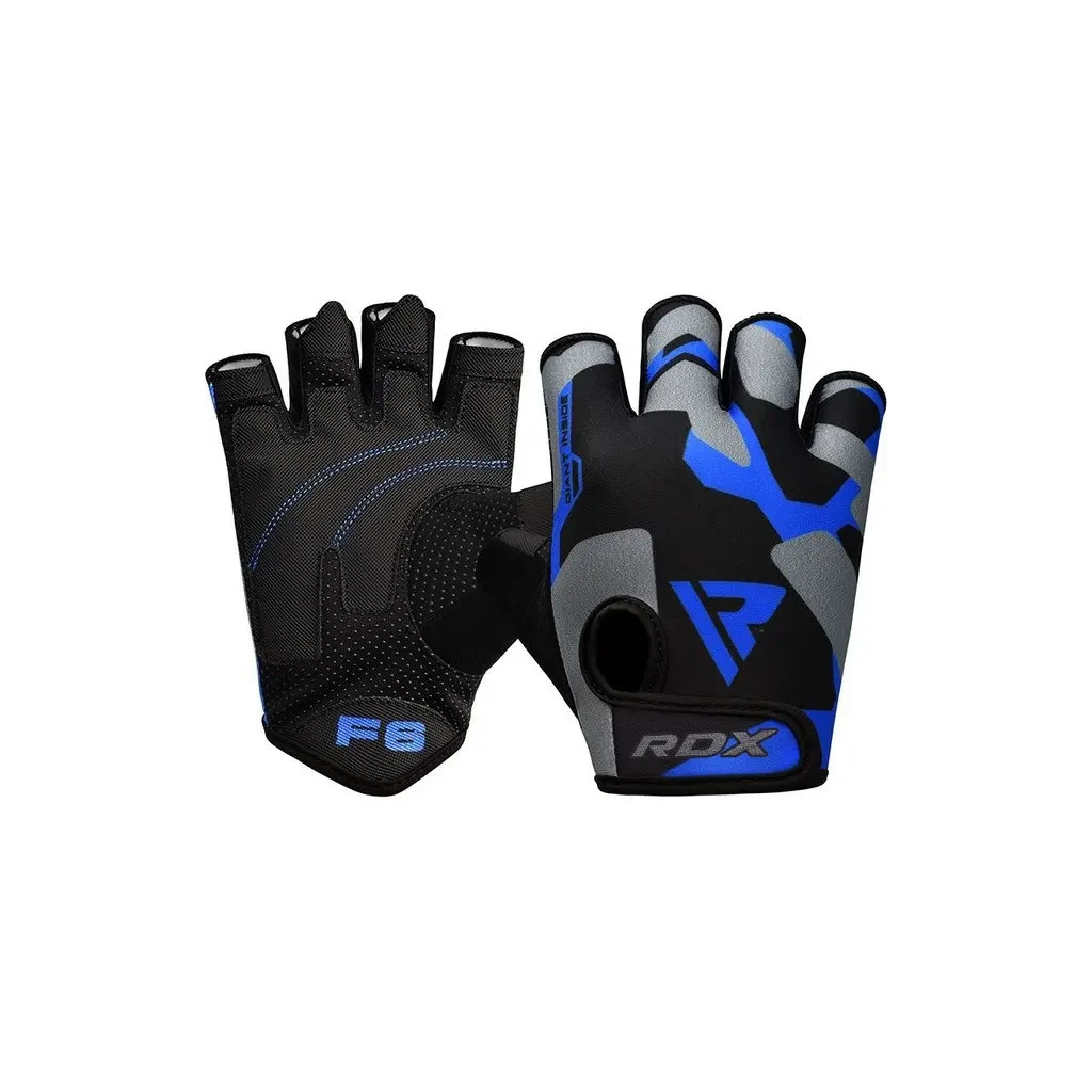 Рукавички для фітнесу RDX F6 Sumblimation Blue S (WGS-F6U-S) Рукавички для фітнесу RDX F6 Sumblimation Blue S (WGS-F6U-S)