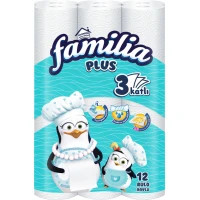 Паперові рушники Familia 90 відривів 3 шари 12 рулонів (8690536011148)