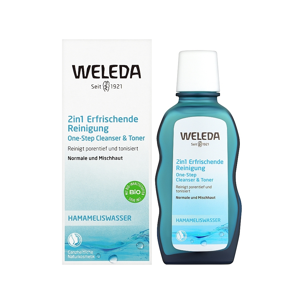Тонік для обличчя Weleda 2 в 1 Очищувальний та тонізувальний 100 мл (4001638095723)