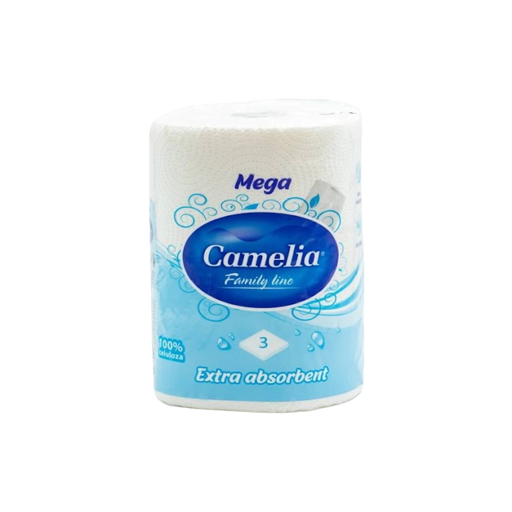 Паперові рушники Camelia Mega Білі 3 шари 1 рулон (8606107569871)