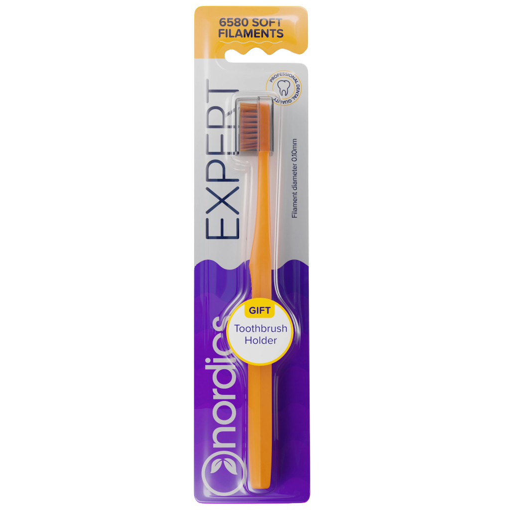 Зубна щітка Nordics 6580 Expert Soft Orange (3800501908082)