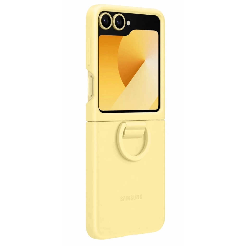 Чохол до мобільного телефона Samsung Silicone Cover with Ring Samsung Galaxy Flip 6 Yellow (EF-PF741TYEGUA)