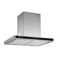 Kitchen hood GRANADO Alcoba 1614-1200 inox black glass (GCH916471)