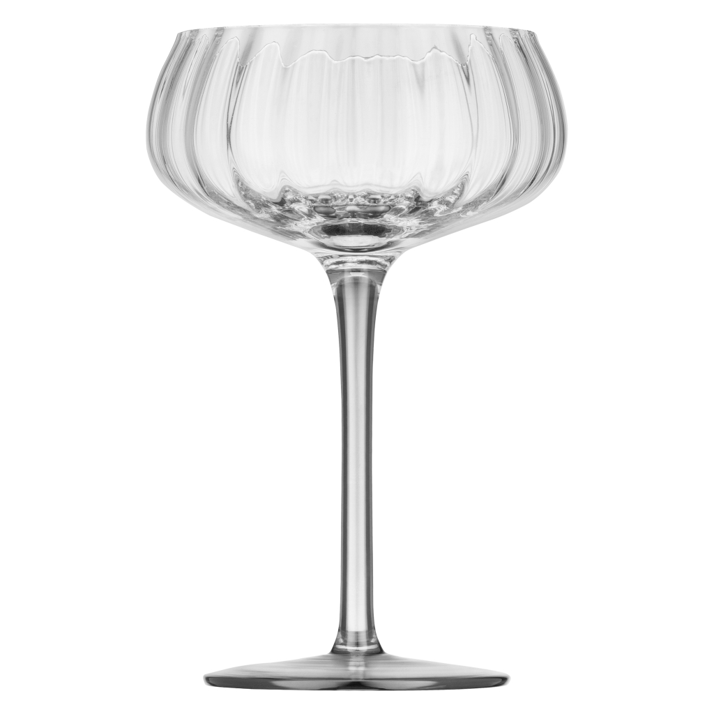 Набір келихів Ardesto Black Mars Orion 200мл, 2шт, скло, прозоро-cірий (AR2620TG)