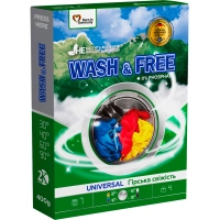 Washing powder Wash&Free Universal Mountain freshness 400 g (4262396141897)
