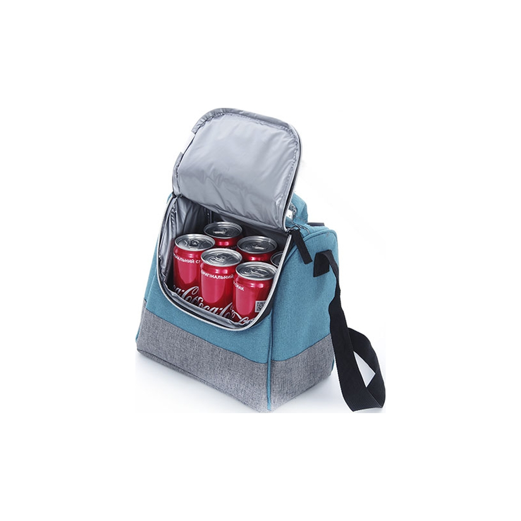 Термосумка СИЛА 8 л бірюзова (25х15х21 см) (960606)